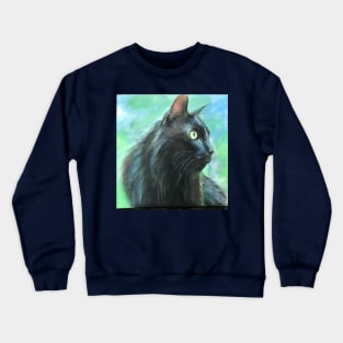 A Black Cat on a Bright Day Crewneck Sweatshirt